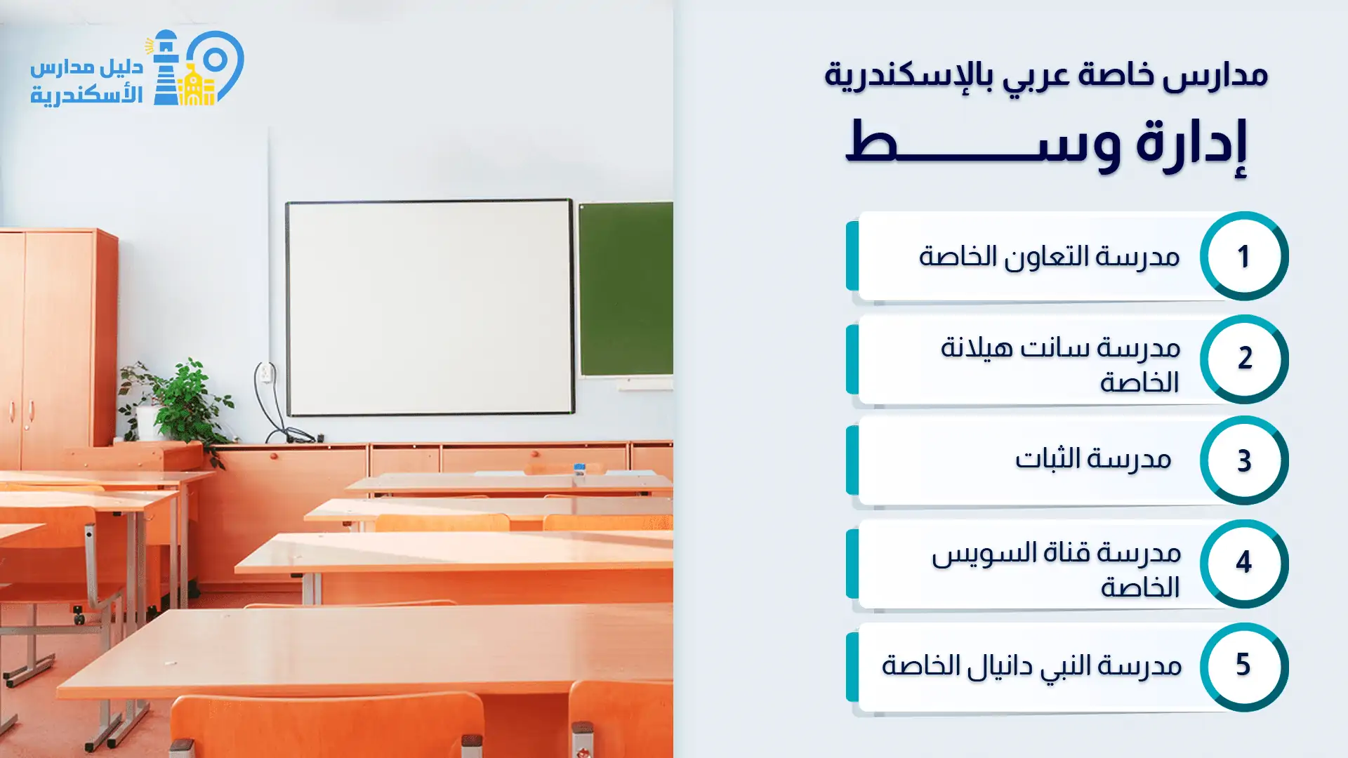 مدارس خاصة عربي بالإسكندرية إدارة وسط